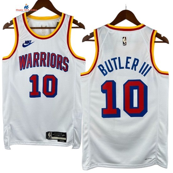 Acquista Maglia NBA Nike Golden State Warriors 10# Jimmy Butler III Bianco Classics 2024-25