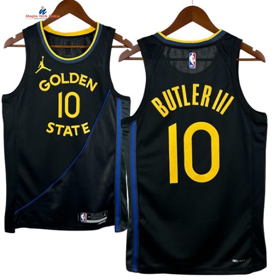 Acquista Maglia NBA Nike Golden State Warriors 10# Jimmy Butler III Nero Statement 2025