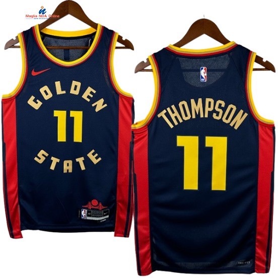 Acquista Maglia NBA Nike Golden State Warriors 11# Klay Thompson Nero Città 2025