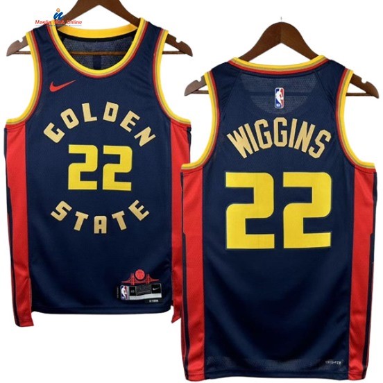 Acquista Maglia NBA Nike Golden State Warriors 22# Andrew Wiggins Nero Città 2025