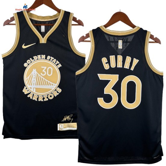 Acquista Maglia NBA Nike Golden State Warriors 30# Stephen Curry Nero Select Series 2024