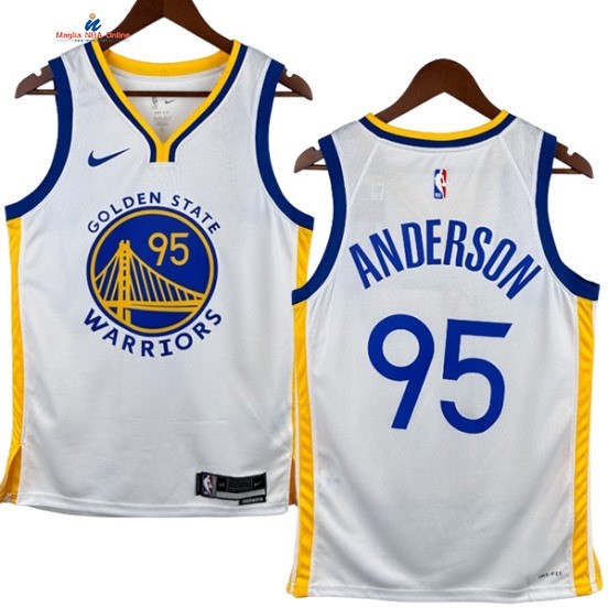 Acquista Maglia NBA Nike Golden State Warriors 95# Juan Toscano Anderson Bianco Association 2024-25