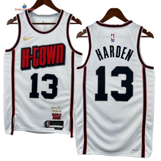 Acquista Maglia NBA Nike Houston Rockets 13# James Harden Bianco Città 2024-25