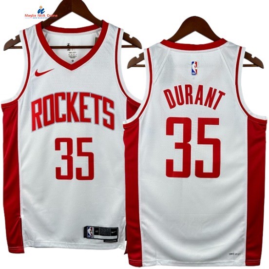 Acquista Maglia NBA Nike Houston Rockets 35# Kevin Durant Bianco Association 2024-25