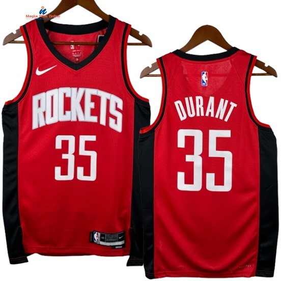 Acquista Maglia NBA Nike Houston Rockets 35# Kevin Durant Rosso Icon 2024-25