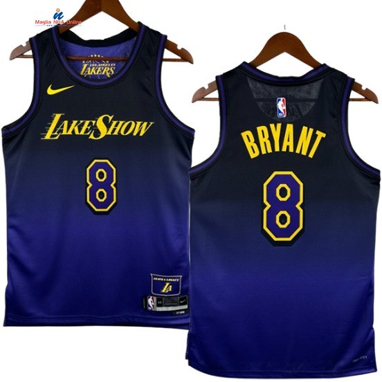 Acquista Maglia NBA Nike Los Angeles Lakers 8# Kobe Bryant Porpora Città 2024-25