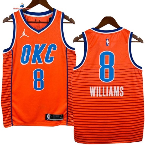 Acquista Maglia NBA Nike Oklahoma City Thunder 8# Kemba Walker Statement 2024-25