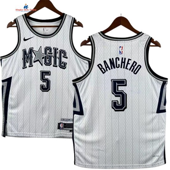 Acquista Maglia NBA Nike Orlando Magic 5# Paolo Banchero Bianco Città 2025