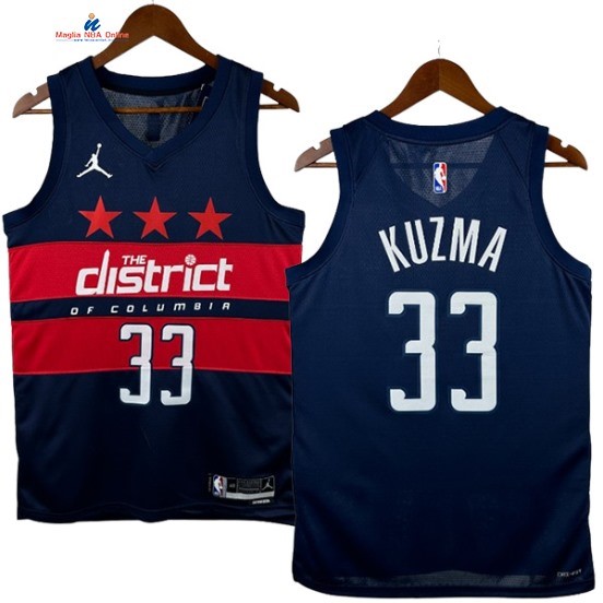 Acquista Maglia NBA Nike Washington Wizards 33# Kyle Kuzma Marino Statement 2025
