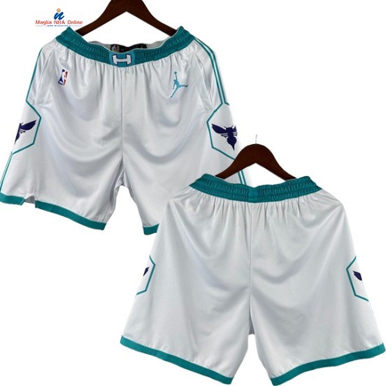Acquista Pantaloni NBA Charlotte Hornets Bianco Association 2024