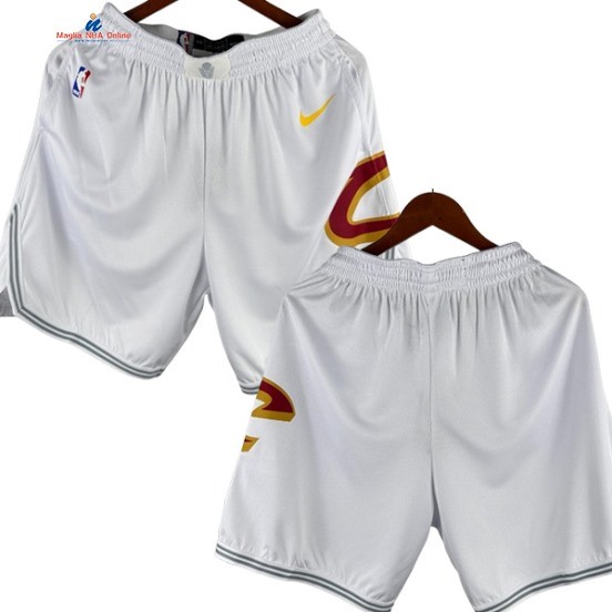 Acquista Pantaloni NBA Cleveland Cavaliers Bianco Association