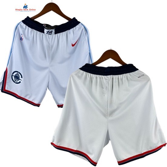 Acquista Pantaloni NBA Los Angeles Clippers Bianco Association 2024-25
