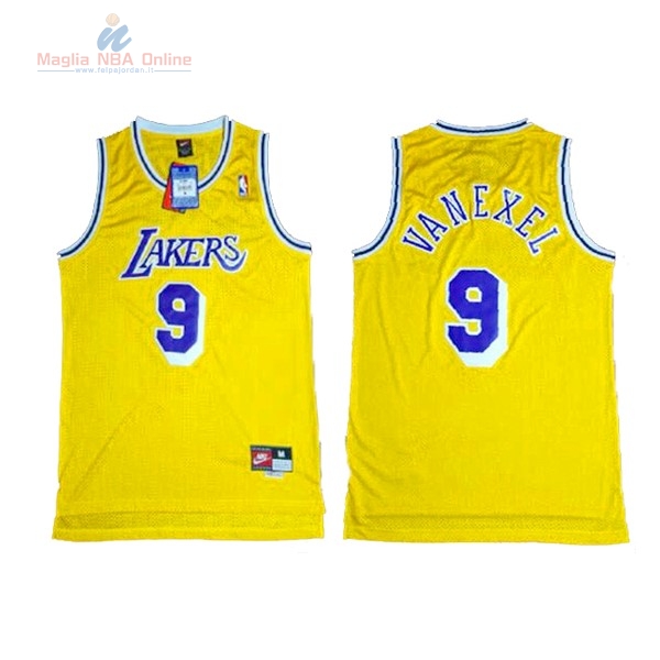 Acquista Maglia NBA Los Angeles Lakers #9 Nick Van Exel Giallo