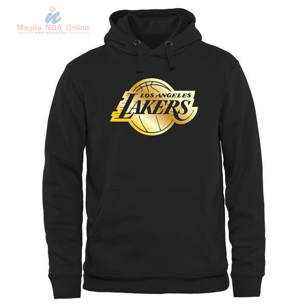 Acquista Felpe Con Cappuccio NBA Los Angeles Lakers Nero Oro