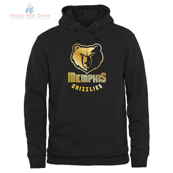 Acquista Felpe Con Cappuccio NBA Memphis Grizzlies Nero Oro