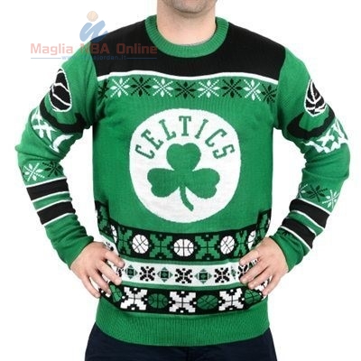 Acquista Maglione Ugly Unisex Boston Celtics Verde