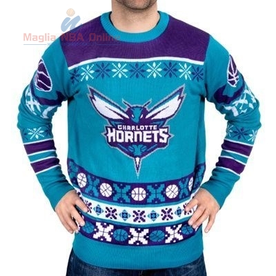 Acquista Maglione Ugly Unisex Charlotte Hornets Blu