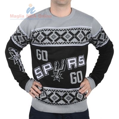 Acquista Maglione Ugly Unisex San Antonio Spurs Grigio