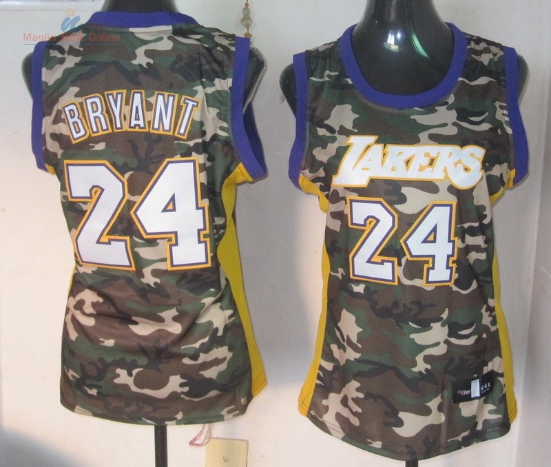 Acquista Maglia NBA Donna 2013 Camouflage Moda #24 Bryant