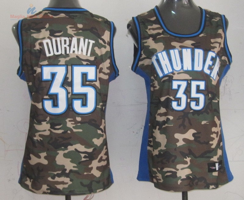 Acquista Maglia NBA Donna 2013 Camouflage Moda #35 Kevin Durant