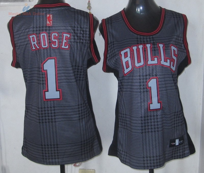 Acquista Maglia NBA Donna 2013 Fashion Statico #1 Derrick Rose