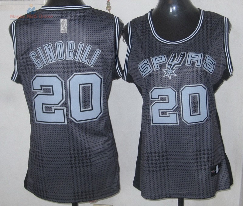 Acquista Maglia NBA Donna 2013 Fashion Statico #20 Ginóbili