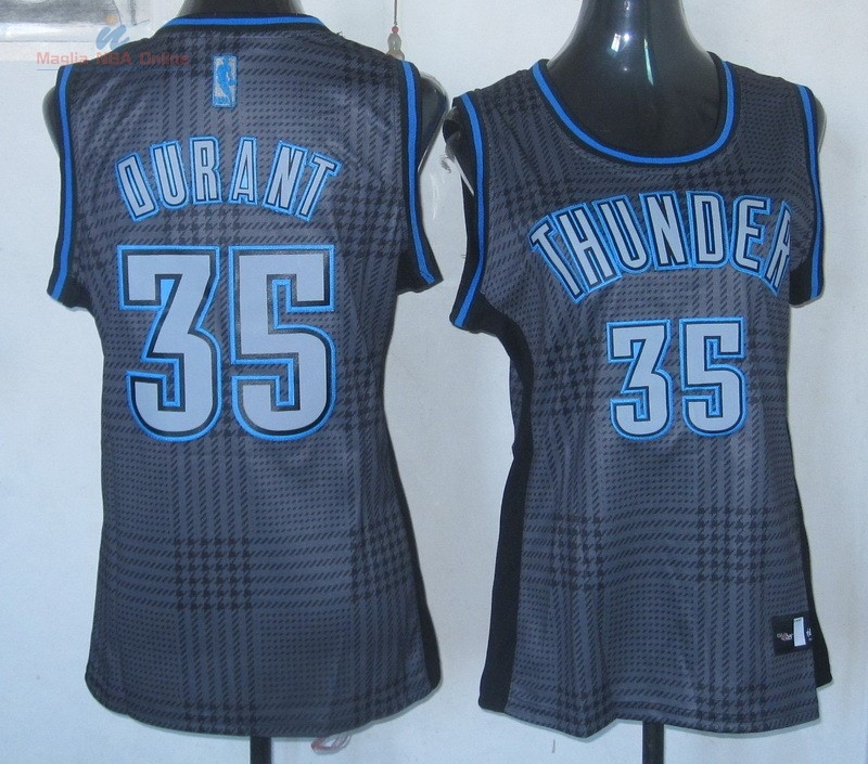 Acquista Maglia NBA Donna 2013 Fashion Statico #35 Kevin Durant Blu