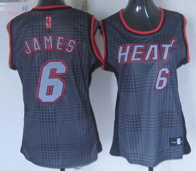 Acquista Maglia NBA Donna 2013 Fashion Statico #6 James