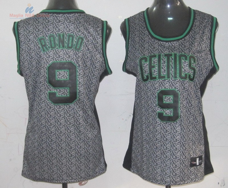 Acquista Maglia NBA Donna 2013 Fashion Statico #9 Rajon Rondo