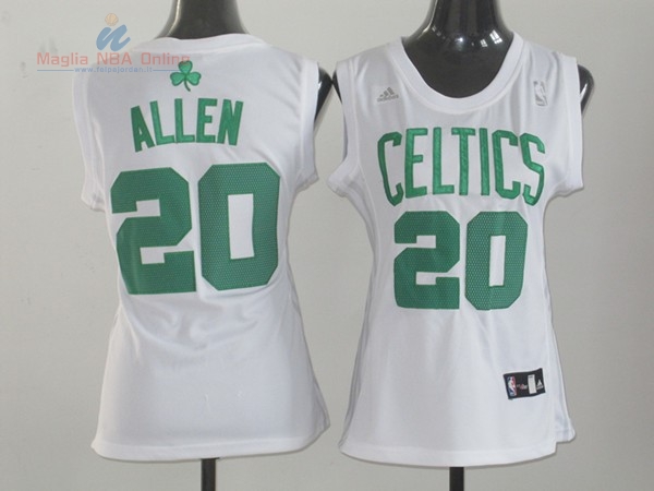 Acquista Maglia NBA Donna Boston Celtics #20 Ray Allen Bianco