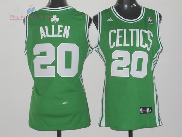 Acquista Maglia NBA Donna Boston Celtics #20 Ray Allen Verde