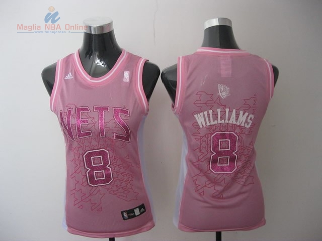 Acquista Maglia NBA Donna Brooklyn Nets #8 Deron Michael Williams Rose