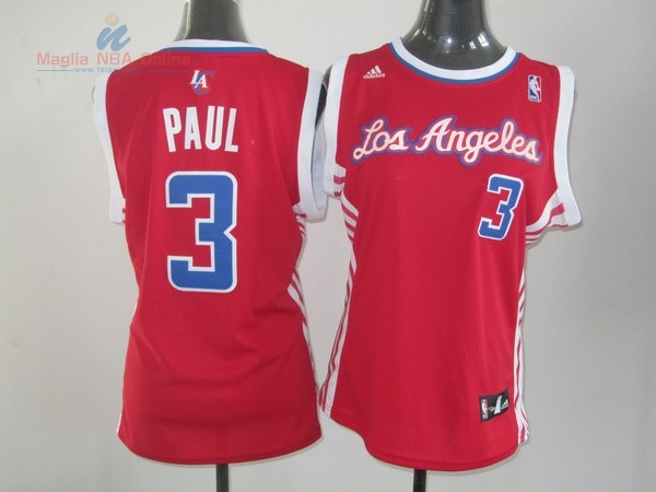 Acquista Maglia NBA Donna Los Angeles Clippers #3 Chris Paul Rosso