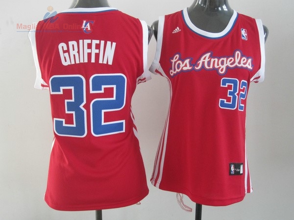 Acquista Maglia NBA Donna Los Angeles Clippers #32 Blake Griffin Rosso