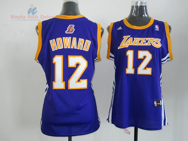 Acquista Maglia NBA Donna Los Angeles Lakers #12 Dwight Howard Blu