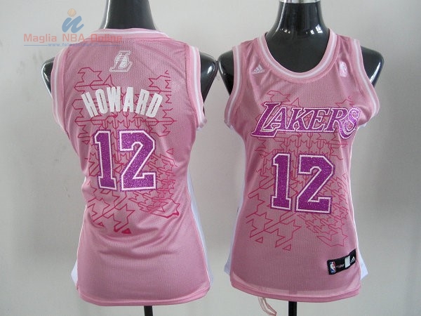 Acquista Maglia NBA Donna Los Angeles Lakers #12 Dwight Howard Rose