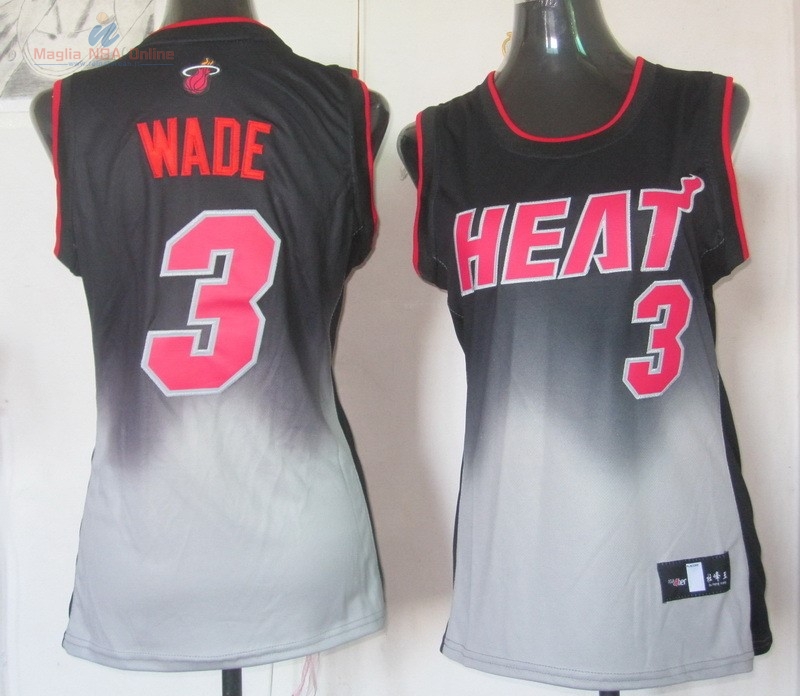 Acquista Maglia NBA Donna Moda Risuonare #3 Dwyane Wade