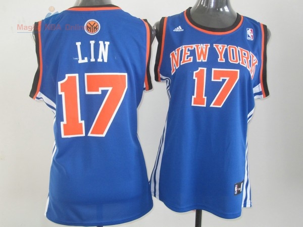 Acquista Maglia NBA Donna New York Knicks #17 Jeremy Lin Blu