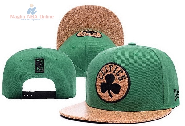 Acquista Cappelli 2016 Boston Celtics Verde Oro