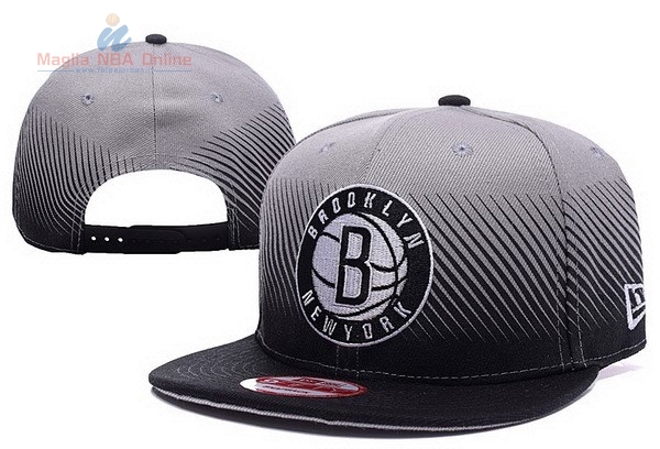 Acquista Cappelli 2016 Brooklyn Nets Grigio Nero 001