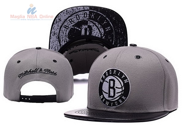 Acquista Cappelli 2016 Brooklyn Nets Grigio