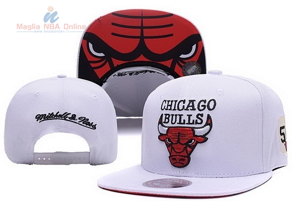 Acquista Cappelli 2016 Chicago Bulls Bianco 001