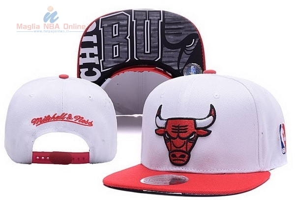 Acquista Cappelli 2016 Chicago Bulls Bianco 002