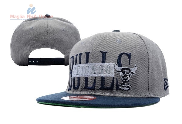 Acquista Cappelli 2016 Chicago Bulls Bianco Grigio Nero