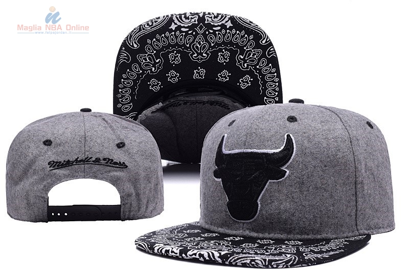 Acquista Cappelli 2016 Chicago Bulls Grigio 002