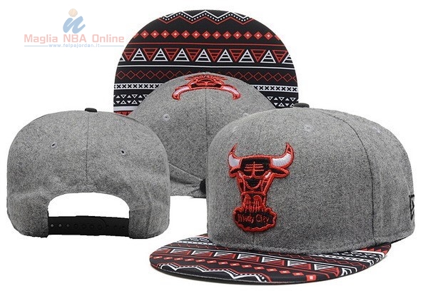 Acquista Cappelli 2016 Chicago Bulls Grigio 006