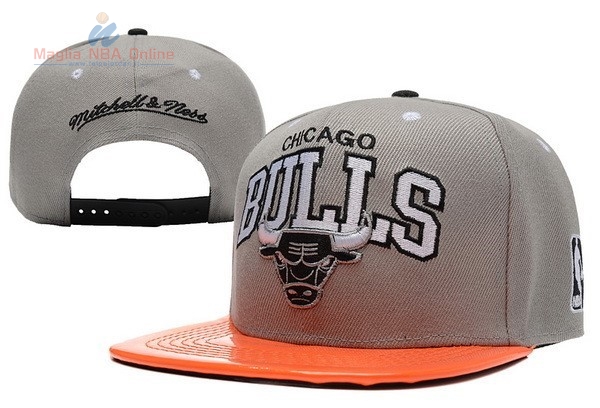 Acquista Cappelli 2016 Chicago Bulls Grigio Arancia