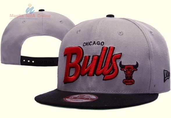 Acquista Cappelli 2016 Chicago Bulls Grigio Nero