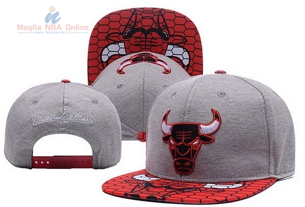 Acquista Cappelli 2016 Chicago Bulls Grigio Rosso 001