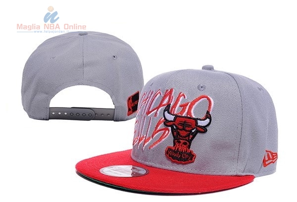 Acquista Cappelli 2016 Chicago Bulls Grigio Rosso